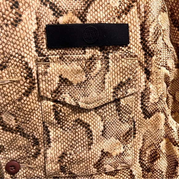 10.Deep - Snakeskin print Field / Military Jacket - Picture 2 of 5